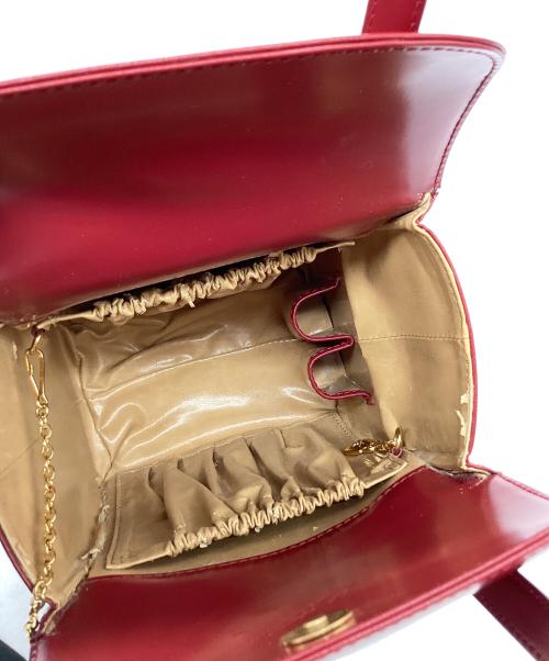 KITAMURA（キタムラ）KITAMURA (キタムラ) ハンドバッグ レッドの古着・服飾アイテム