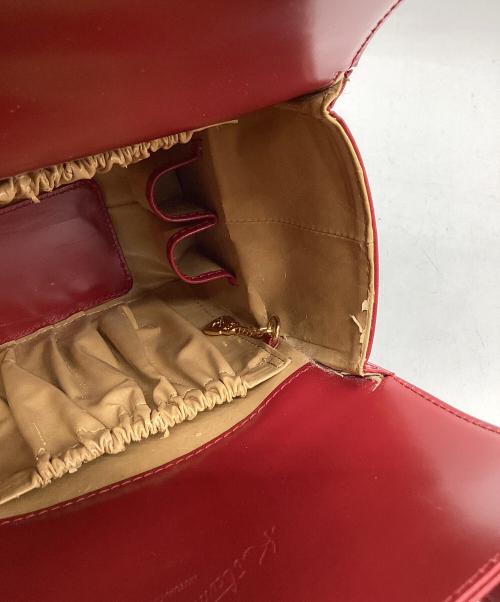KITAMURA（キタムラ）KITAMURA (キタムラ) ハンドバッグ レッドの古着・服飾アイテム