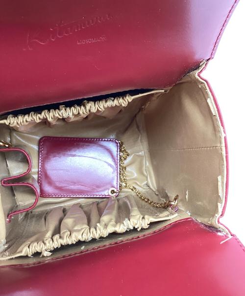 KITAMURA（キタムラ）KITAMURA (キタムラ) ハンドバッグ レッドの古着・服飾アイテム