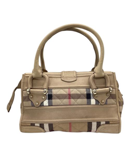 BURBERRY PRORSUM（バーバリープローサム）BURBERRY PRORSUM (バーバリープローサム) ボストンバッグ ベージュの古着・服飾アイテム