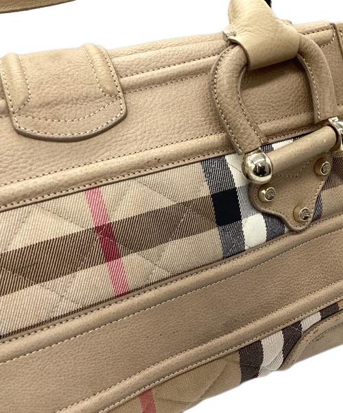 BURBERRY PRORSUM（バーバリープローサム）BURBERRY PRORSUM (バーバリープローサム) ボストンバッグ ベージュの古着・服飾アイテム