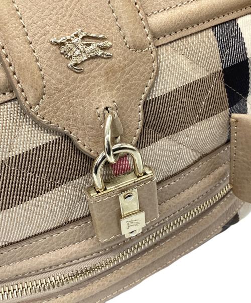 BURBERRY PRORSUM（バーバリープローサム）BURBERRY PRORSUM (バーバリープローサム) ボストンバッグ ベージュの古着・服飾アイテム