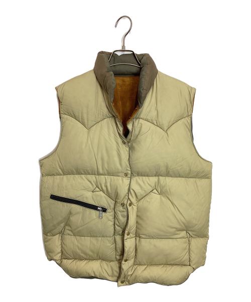 WAREHOUSE（ウエアハウス）WAREHOUSE (ウエアハウス) RockyMountainFeatherBed (ロッキーマウンテンフェザーベッド) WH HBT DOWN VEST カーキ×ブラウン サイズ:XLの古着・服飾アイテム