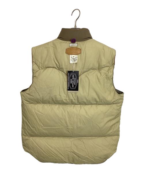 WAREHOUSE（ウエアハウス）WAREHOUSE (ウエアハウス) RockyMountainFeatherBed (ロッキーマウンテンフェザーベッド) WH HBT DOWN VEST カーキ×ブラウン サイズ:XLの古着・服飾アイテム