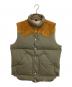 WAREHOUSE（ウエアハウス）の古着「WH HBT DOWN VEST」｜カーキ×ブラウン