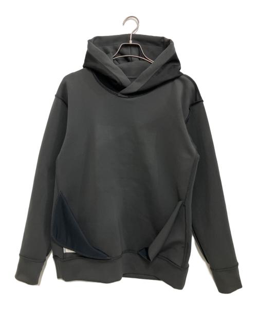 BLACK LABEL CRESTBRIDGE（ブラックレーベル クレストブリッジ）BLACK LABEL CRESTBRIDGE (ブラックレーベル クレストブリッジ) シャドーチェックロゴパーカー グレー サイズ:Lの古着・服飾アイテム