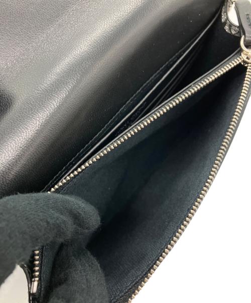 JIMMY CHOO（ジミーチュウ）JIMMY CHOO (ジミーチュウ) チェーンショルダーバッグ シルバー×ブラックの古着・服飾アイテム