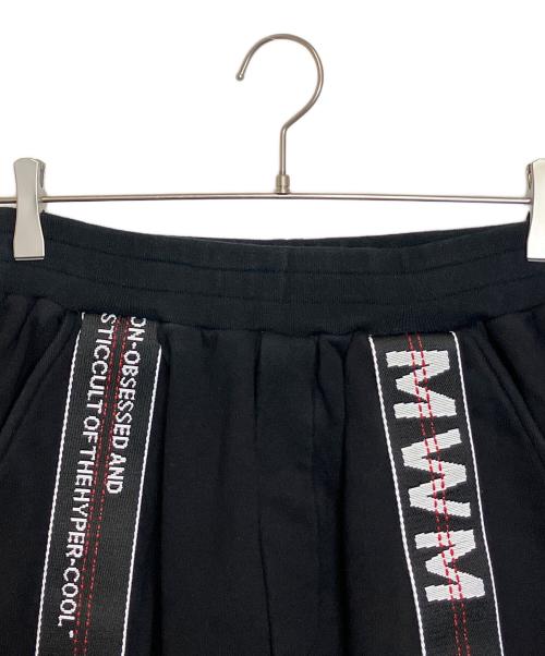 mod wave movement（モッド ウェイブ ムーブメント）mod wave movement (モッド ウェイブ ムーブメント) サイドラインスウェットハーフパンツ ブラック サイズ:Sの古着・服飾アイテム