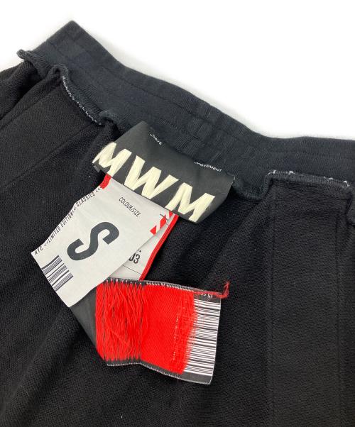 mod wave movement（モッド ウェイブ ムーブメント）mod wave movement (モッド ウェイブ ムーブメント) サイドラインスウェットハーフパンツ ブラック サイズ:Sの古着・服飾アイテム