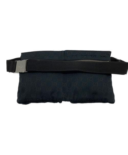 GUCCI（グッチ）GUCCI (グッチ) ウエストポーチ ブラックの古着・服飾アイテム