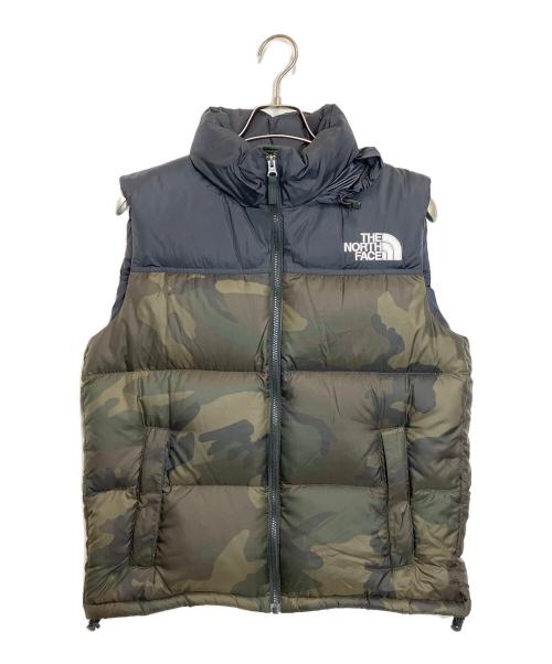 THE NORTH FACE（ザ ノース フェイス）THE NORTH FACE (ザ ノース フェイス) NOVELTY NUPTSE VEST カーキ×ブラック サイズ:Lの古着・服飾アイテム
