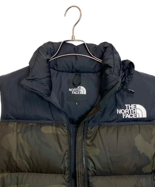 THE NORTH FACE（ザ ノース フェイス）THE NORTH FACE (ザ ノース フェイス) NOVELTY NUPTSE VEST カーキ×ブラック サイズ:Lの古着・服飾アイテム