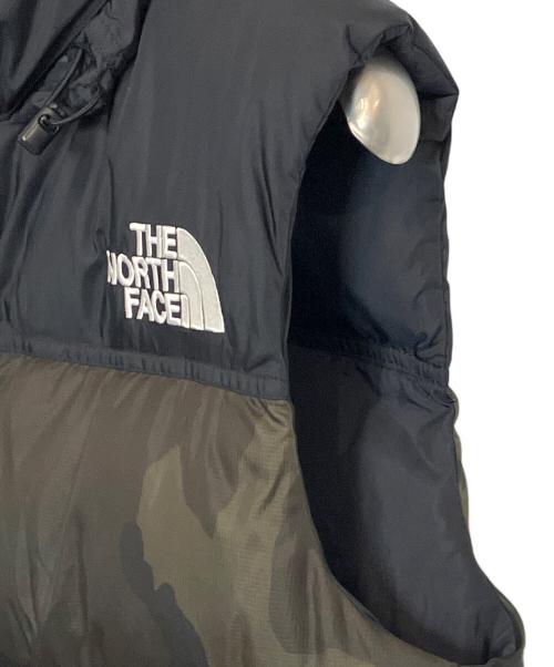 THE NORTH FACE（ザ ノース フェイス）THE NORTH FACE (ザ ノース フェイス) NOVELTY NUPTSE VEST カーキ×ブラック サイズ:Lの古着・服飾アイテム