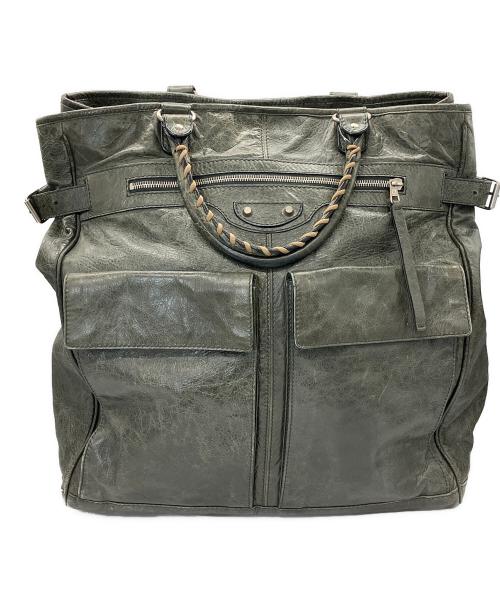 BALENCIAGA（バレンシアガ）BALENCIAGA (バレンシアガ) Classic Bridge Way Shoulder Bag カーキの古着・服飾アイテム