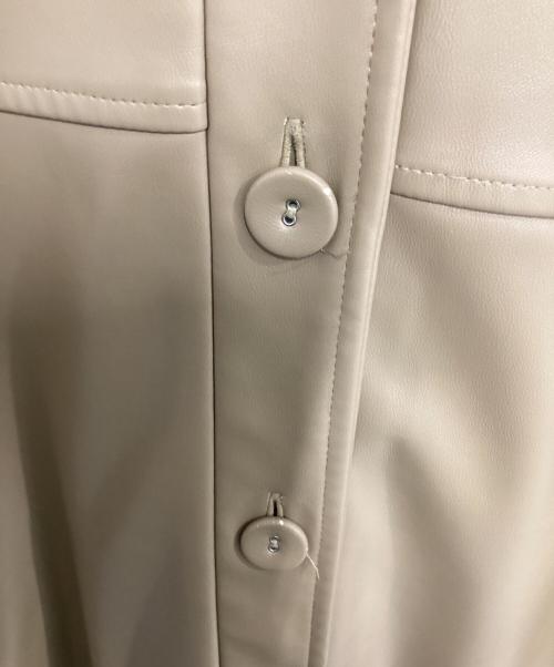 CLANE（クラネ）CLANE (クラネ) フェイクレザージャケット ブラウン サイズ:２の古着・服飾アイテム