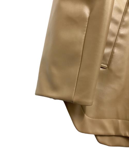 CLANE（クラネ）CLANE (クラネ) フェイクレザージャケット ブラウン サイズ:２の古着・服飾アイテム