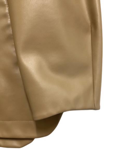 CLANE（クラネ）CLANE (クラネ) フェイクレザージャケット ブラウン サイズ:２の古着・服飾アイテム