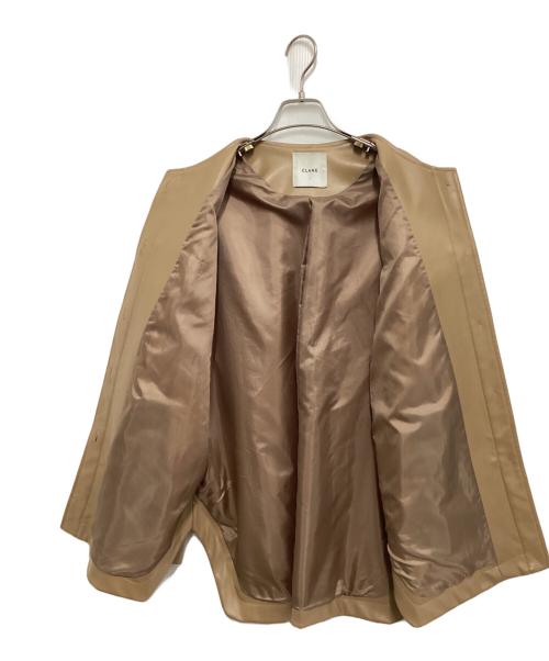 CLANE（クラネ）CLANE (クラネ) フェイクレザージャケット ブラウン サイズ:２の古着・服飾アイテム