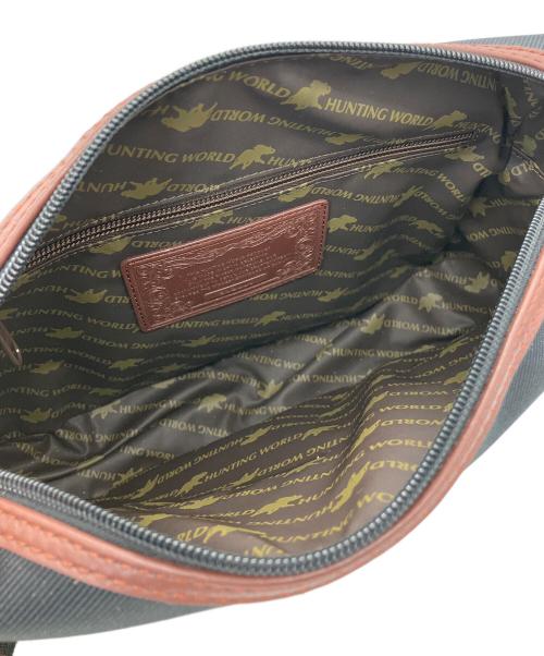 HUNTING WORLD（ハンティングワールド）HUNTING WORLD (ハンティングワールド) ショルダーバッグ ブラックの古着・服飾アイテム