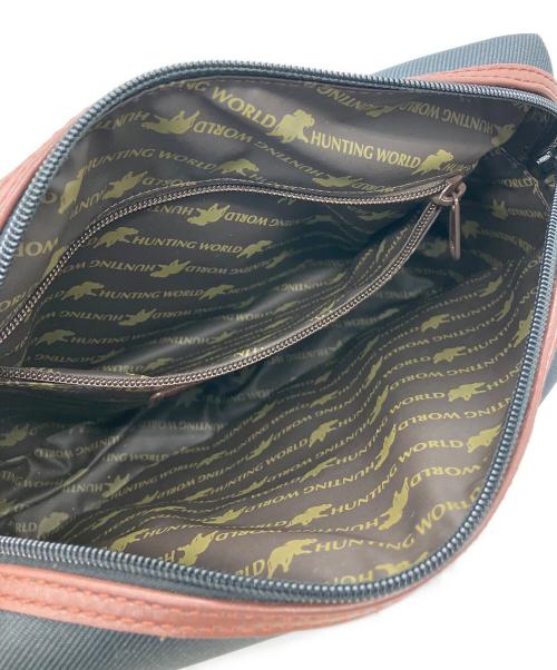 HUNTING WORLD（ハンティングワールド）HUNTING WORLD (ハンティングワールド) ショルダーバッグ ブラックの古着・服飾アイテム