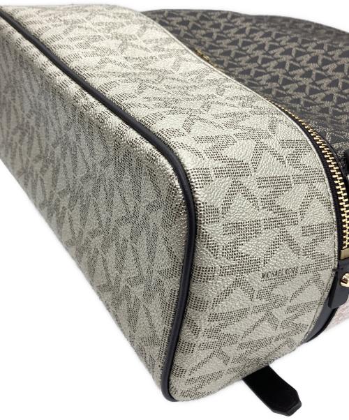 MICHAEL KORS（マイケル・コース）MICHAEL KORS (マイケル・コース) リュック ベージュ×ブラウンの古着・服飾アイテム