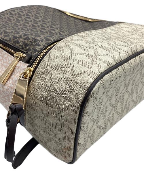 MICHAEL KORS（マイケル・コース）MICHAEL KORS (マイケル・コース) リュック ベージュ×ブラウンの古着・服飾アイテム