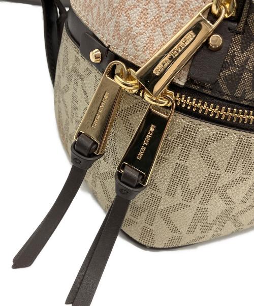 MICHAEL KORS（マイケル・コース）MICHAEL KORS (マイケル・コース) リュック ベージュ×ブラウンの古着・服飾アイテム