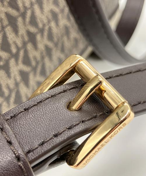 MICHAEL KORS（マイケル・コース）MICHAEL KORS (マイケル・コース) リュック ベージュ×ブラウンの古着・服飾アイテム