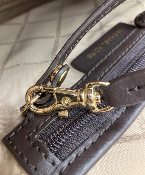 MICHAEL KORS（マイケル・コース）MICHAEL KORS (マイケル・コース) リュック ベージュ×ブラウンの古着・服飾アイテム