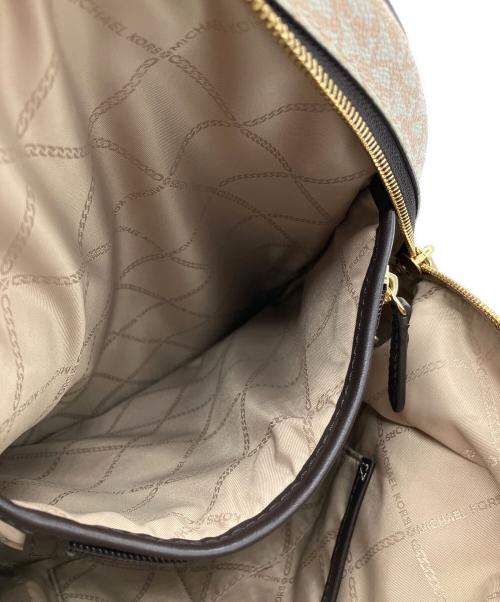 MICHAEL KORS（マイケル・コース）MICHAEL KORS (マイケル・コース) リュック ベージュ×ブラウンの古着・服飾アイテム