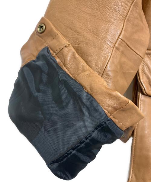 attack the mind 7（アタックザマインドセブン）attack the mind 7 (アタックザマインドセブン) wash leater oxhide SAFARI jacket キャメル サイズ:2の古着・服飾アイテム