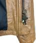 中古・古着 attack the mind 7 (アタックザマインドセブン) wash leater oxhide SAFARI jacket キャメル サイズ:2：10000円