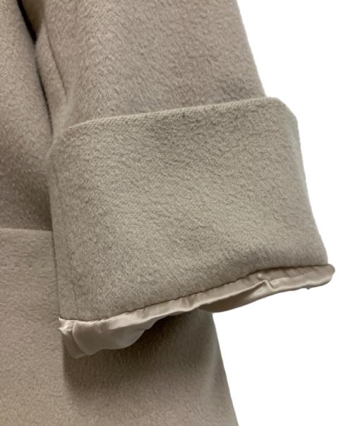 23区（ニジュウサンク）23区 (ニジュウサンク) フーデッドコート ベージュ サイズ:L(44)の古着・服飾アイテム