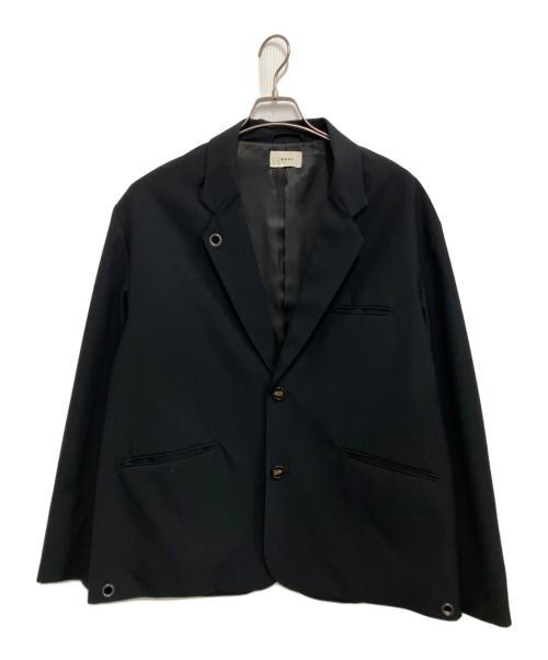 kooi（コーイ）kooi (コーイ) DROOP 2 BUTTON JACKET ブラック サイズ:Lの古着・服飾アイテム