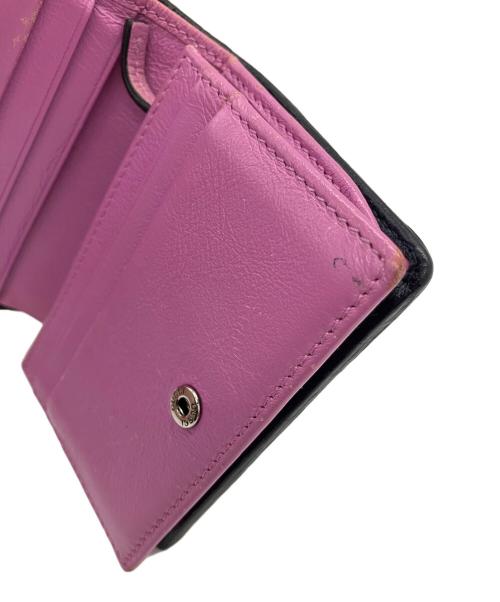 GUCCI（グッチ）GUCCI (グッチ) コンパクトウォレット グリーン×ピンク×イエローの古着・服飾アイテム