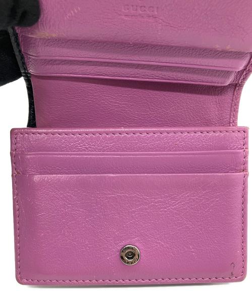 GUCCI（グッチ）GUCCI (グッチ) コンパクトウォレット グリーン×ピンク×イエローの古着・服飾アイテム