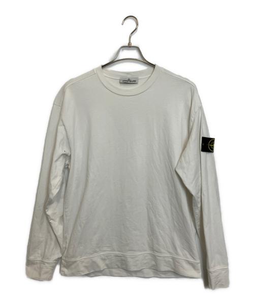 STONE ISLAND（ストーンアイランド）STONE ISLAND (ストーンアイランド) 長袖Tシャツ ホワイト サイズ:Mの古着・服飾アイテム
