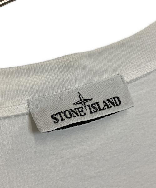 STONE ISLAND（ストーンアイランド）STONE ISLAND (ストーンアイランド) 長袖Tシャツ ホワイト サイズ:Mの古着・服飾アイテム