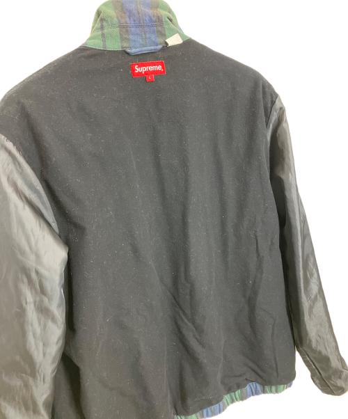 SUPREME（シュプリーム）SUPREME (シュプリーム) denim harrington jacket ネイビー×グリーン サイズ:Lの古着・服飾アイテム