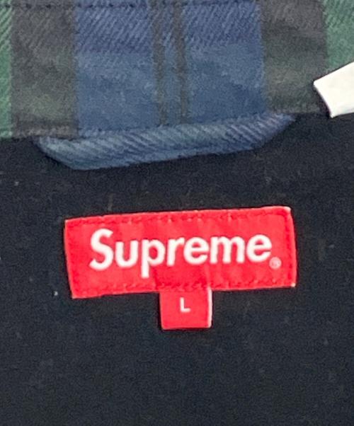 SUPREME（シュプリーム）SUPREME (シュプリーム) denim harrington jacket ネイビー×グリーン サイズ:Lの古着・服飾アイテム