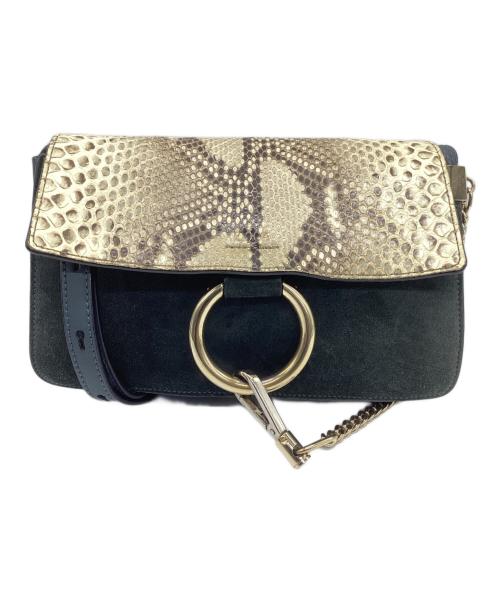 Chloe（クロエ）Chloe (クロエ) ショルダーバッグ ネイビーの古着・服飾アイテム