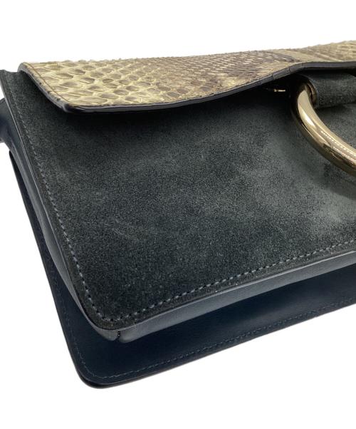 Chloe（クロエ）Chloe (クロエ) ショルダーバッグ ネイビーの古着・服飾アイテム