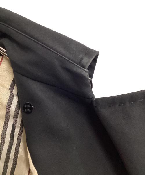 BURBERRY LONDON（バーバリーロンドン）BURBERRY LONDON (バーバリーロンドン) ショートトレンチコート ブラック サイズ:Mの古着・服飾アイテム