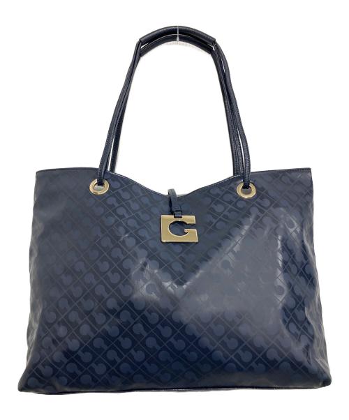 GHERARDINI（ゲラルディーニ）GHERARDINI (ゲラルディーニ) トートバッグ ネイビー×シルバーの古着・服飾アイテム