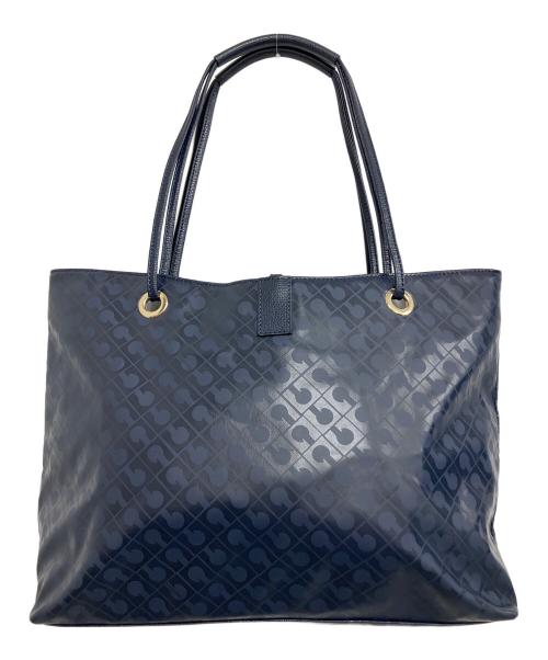 GHERARDINI（ゲラルディーニ）GHERARDINI (ゲラルディーニ) トートバッグ ネイビー×シルバーの古着・服飾アイテム