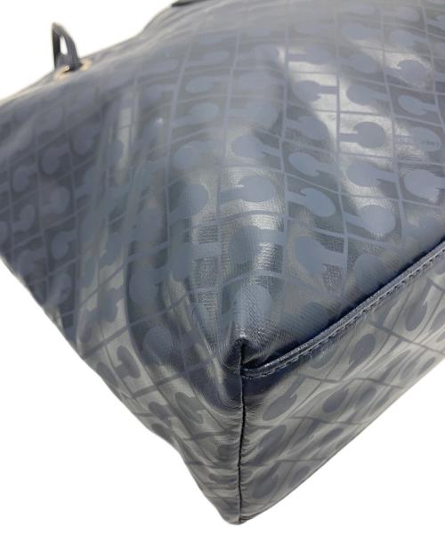 GHERARDINI（ゲラルディーニ）GHERARDINI (ゲラルディーニ) トートバッグ ネイビー×シルバーの古着・服飾アイテム