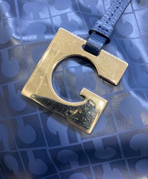 GHERARDINI（ゲラルディーニ）GHERARDINI (ゲラルディーニ) トートバッグ ネイビー×シルバーの古着・服飾アイテム