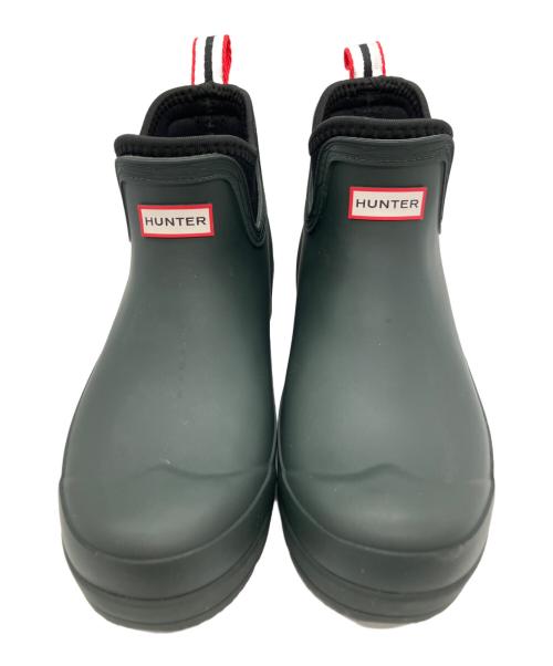 HUNTER（ハンター）HUNTER (ハンター) プレイ チェルシー ネオプレーン ブーツ モスグリーン サイズ:24の古着・服飾アイテム