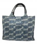 BALENCIAGAバレンシアガ）の古着「2WAYバッグ」｜ブルー×ブラック