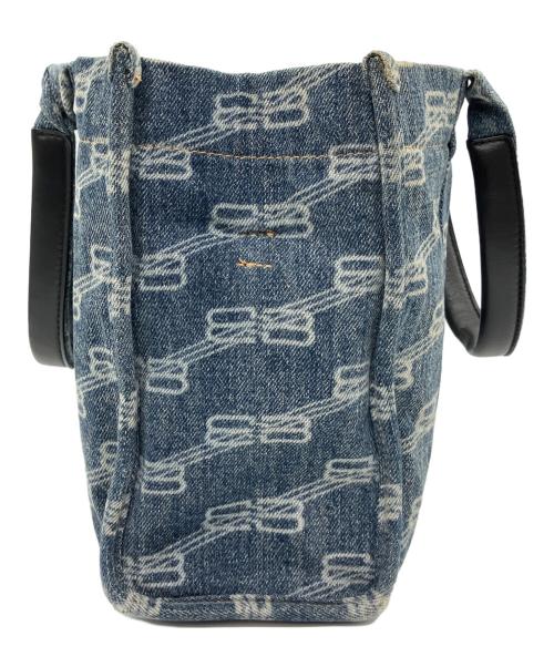 BALENCIAGA（バレンシアガ）BALENCIAGA (バレンシアガ) 2WAYバッグ ブルー×ブラックの古着・服飾アイテム